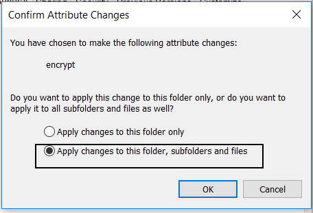 windows encrypt folder