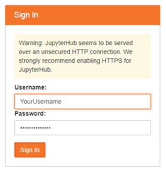 Users will be able to sign in to Jupyterhub using their NUSNET credentials there is no need for a separate set of credentials.